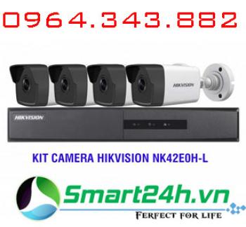 Bộ Kit 4 Camera IP HD1080P HIKVISION NK42E0H-L