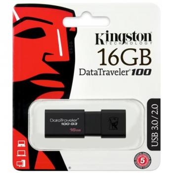 USB Flash 16GB 3.0 Kingston - DT100G3